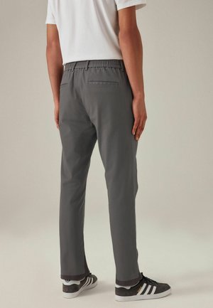 SLIM FIT ELASTICATED WAIST - Püksid - dark grey