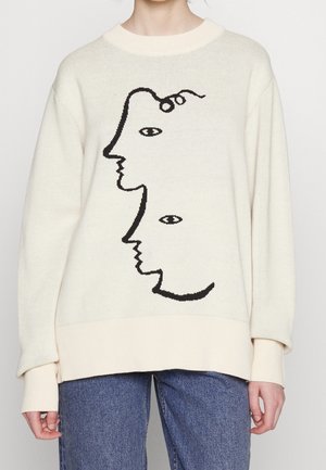 Strickpullover - white