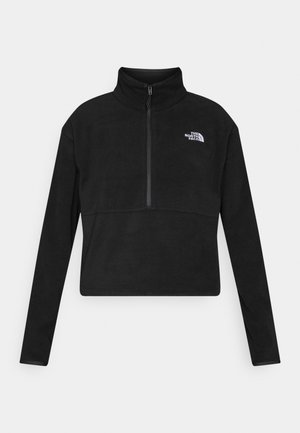 The North Face GLACIER 1/2 ZIP SHORT - Sweat polaire - black