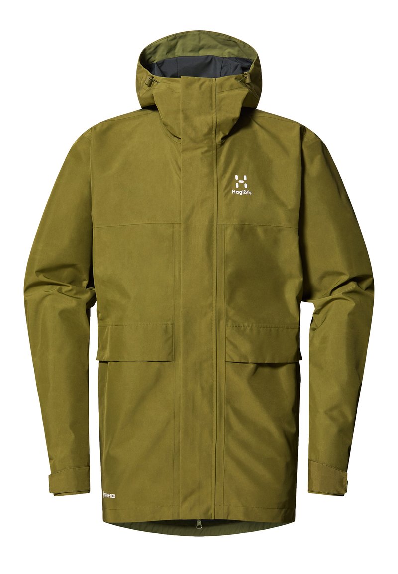 Haglöfs Hardshell-jas donkergroen gemêleerd Haglöfs Hardshell-jas donkergroen gemêleerd