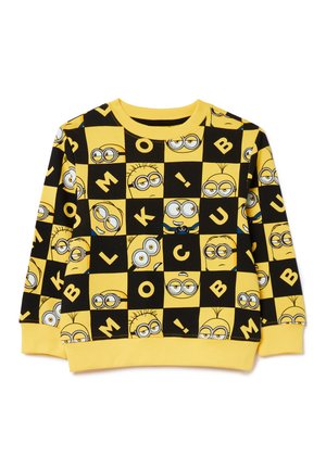 WITH MINIONS PRINT - Sudadera - black yellow