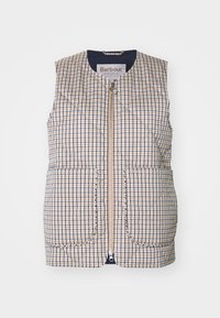 SHELBY CHECK GILET - Vesta - sky