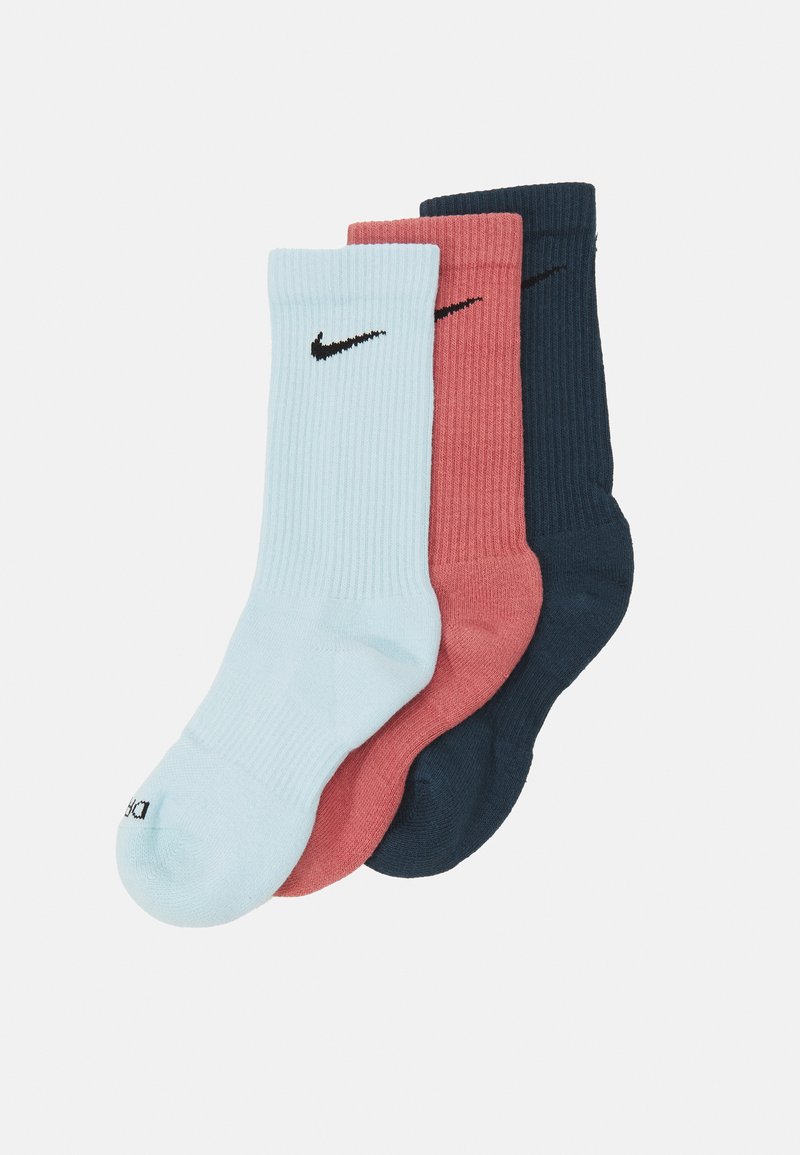 Nike Performance EVERYDAY PLUS CUSH CREW UNISEX 3 PACK - Sporta zeķes - glacier blue/canyon pink/armory navy/black