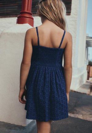 Next, REGULAR FIT - STRAPPY BRODERIE DRESS  . - Day dress - navy