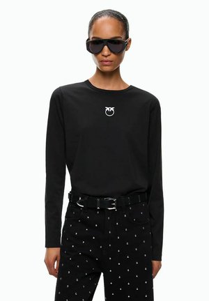 Pinko, T-SHIRT DONNA PINKO TOBLINO 107292 A3HP Z99 - Maglietta a manica lunga - nero