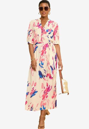 REGULAR FIT - Nappali ruha - ivory white animal