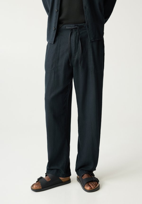 LINEN BLEND JOGGERS - Stoffhose