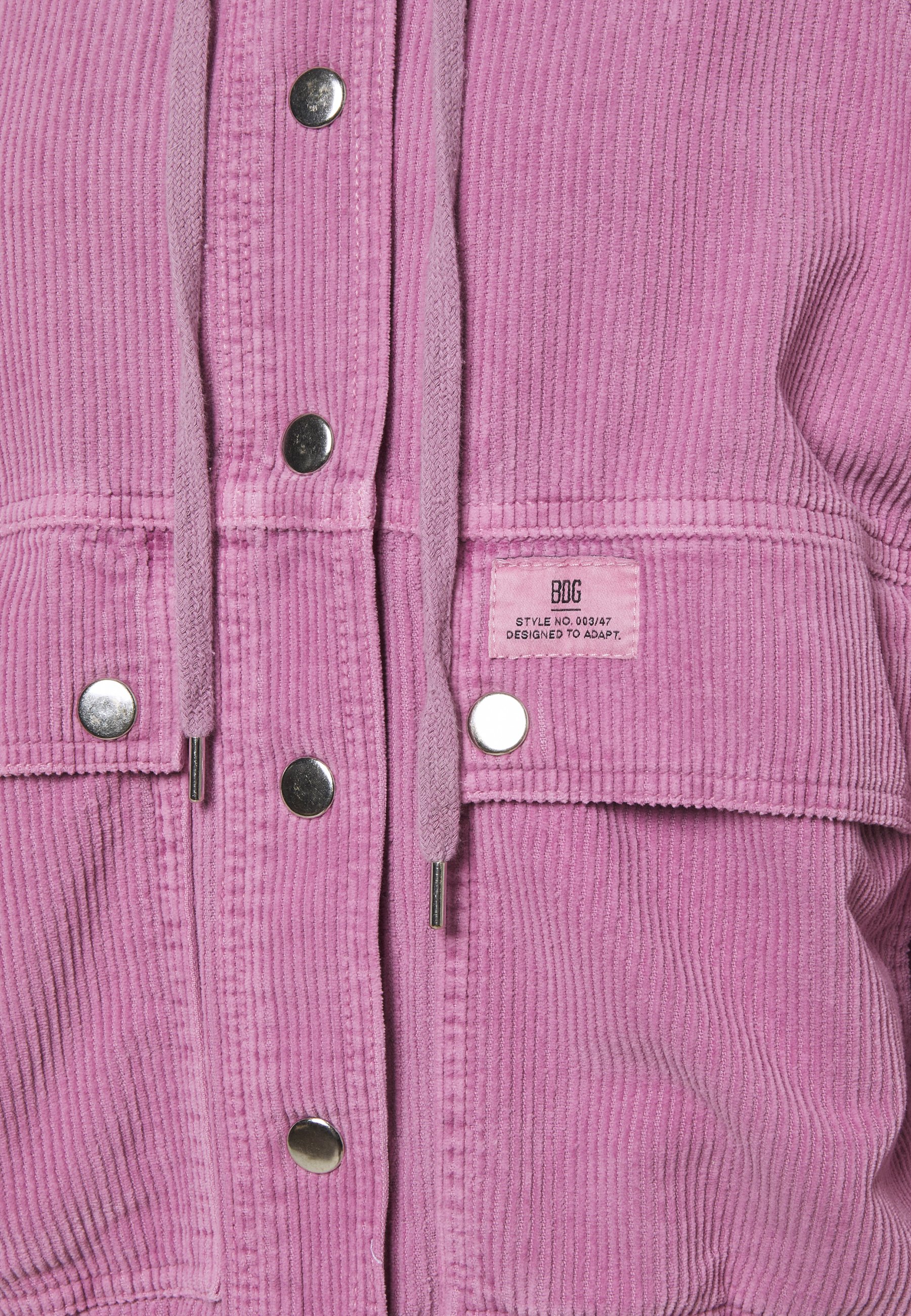 BDG Urban Outfitters HOODED JACKET Lett jakke pink BDG Urban Outfitters HOODED JACKET Lett jakke teal