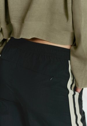 SIDE JOGGERS  - Pantalones deportivos - black ecru cream