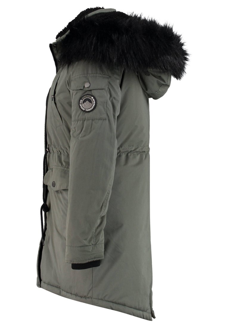 Superdry NADARE Vinterkåpe frakk olive Zalando.no Superdry DAMEN Vinterkåpe frakk dark grey Zalando.no