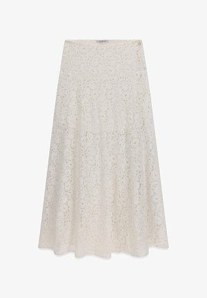 Guess, SPITZEN-MAXIROCK - Jupe longue - weiß