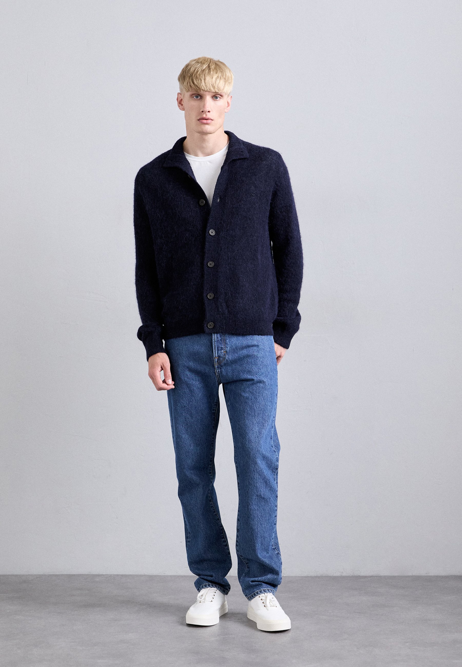 Emporio Armani CARDIGAN - Cardigan - iconico blu navy/dark blue