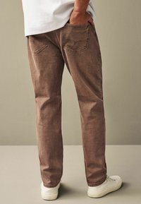 Next REGULAR FIT OVERDYED - Jean droit - rust brown