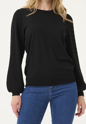 Kaffe, Pullover - mottled black