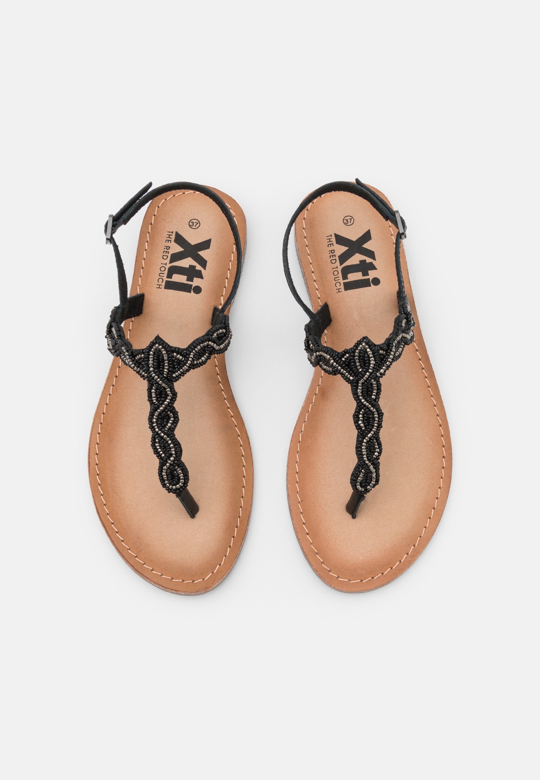 XTI Sandalias de dedo - black/negro - Zalando.es