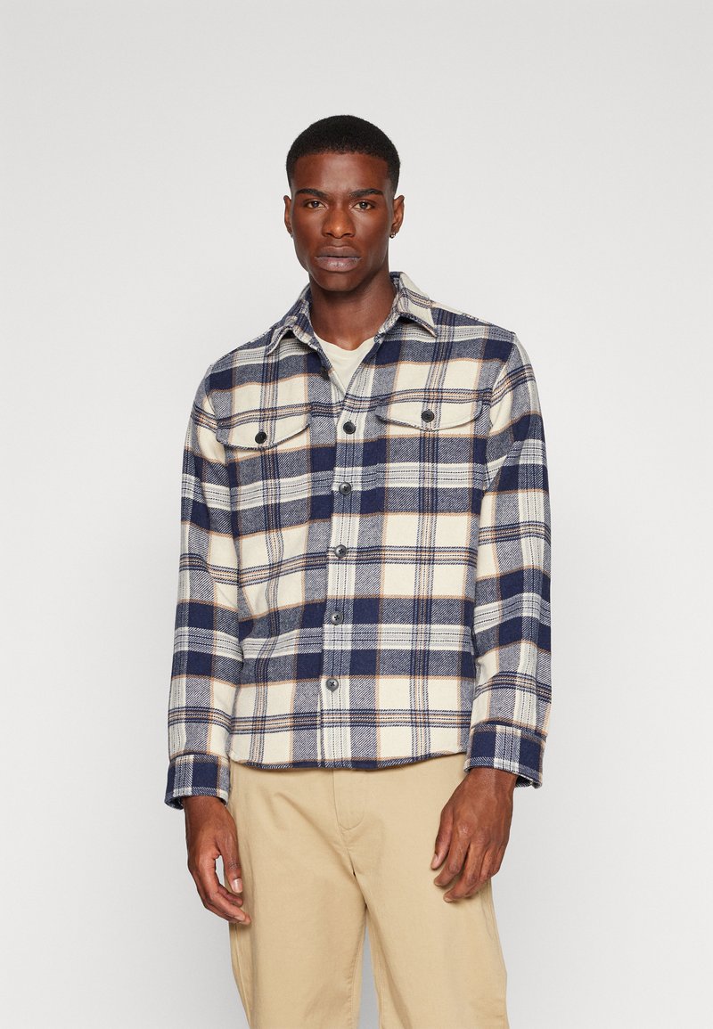 Selected Homme SLHLOOSEPABLO OVERSHIRT - Krekls - sky captain/navy