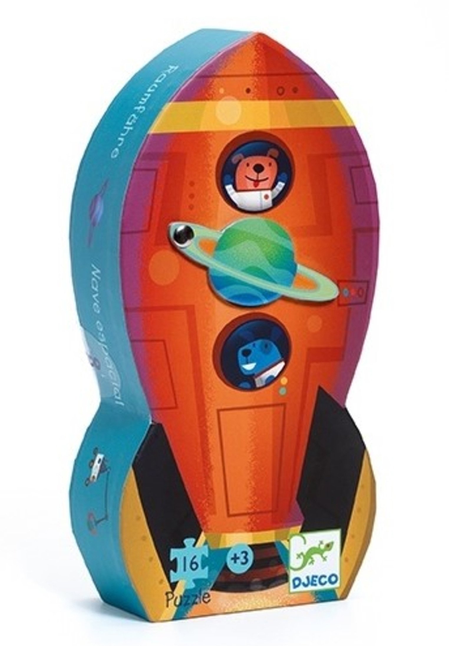 DJECO Steckpuzzle Savan & Co – Für Kinder, Bunt, Mit 15 Teilen