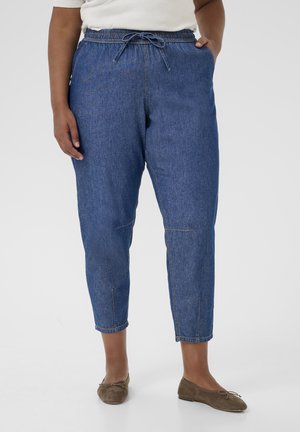Kaffe Curve LOUISA - Traperice suženog kroja - dark blue chambray