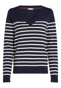 Valimata, dark night navy/ivory petal