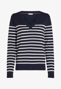 Valimata, dark night navy/ivory petal