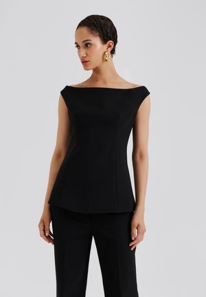 DIORA HALF OFF SHOULDER - Pusero - black