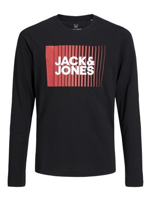 Jack & Jones Junior JJECORP LOGO PLAY O NECK - Langarmshirt - black