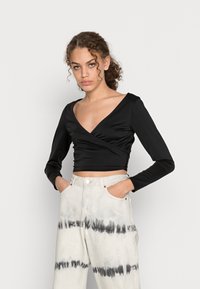 Monki Camisola de manga comprida - black