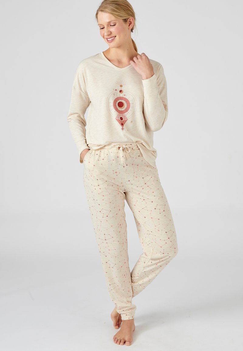 Damart LU - LU Rentrée AH23 - Pyjama Maille jersey pur coton peigné imprimé mosaïque