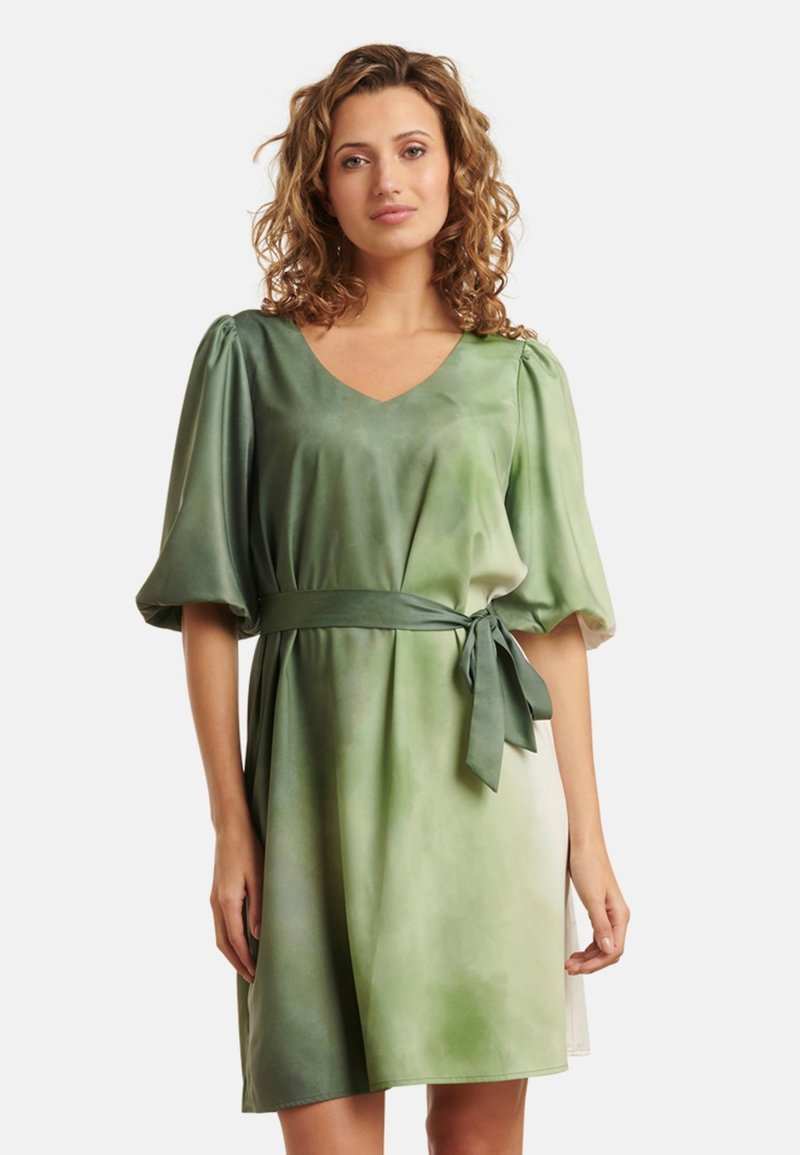 Smashed Lemon Freizeitkleid - off white light green