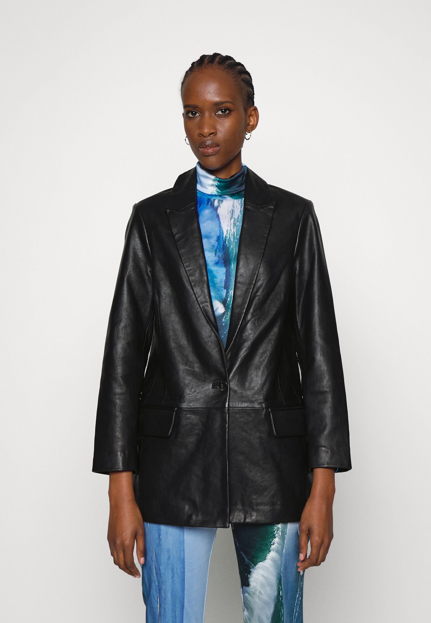 all saints leather jacket uk