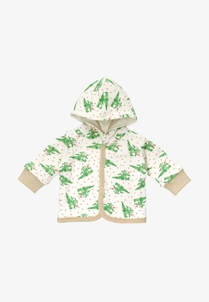 Zip-up sweatshirt - grün weiß