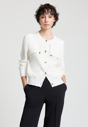 TINTA UNITA - Strickjacke - bianco lana