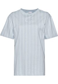 Karl Kani SMALL SIGNATURE PINSTRIPE OS - Majica kratkih rukava s printom - lightblue white