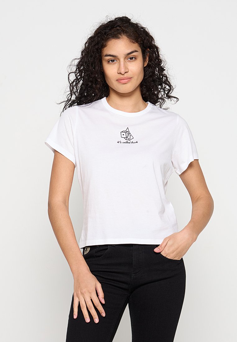 Abercrombie & Fitch T-shirt print crème