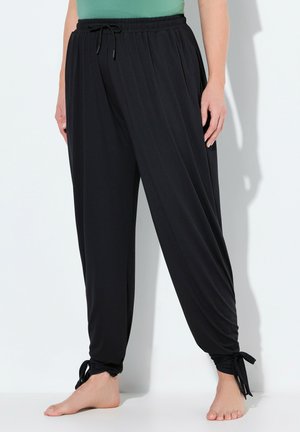 QUICK DRYING SPLIT LEG ELASTIC WAIST - Verryttelyhousut - black