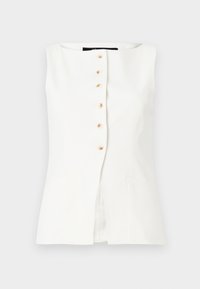 TAILORED BOATNECK VEST - Väst - white