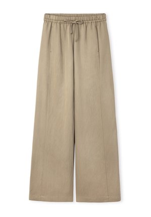 Ipekyol, IPEKYOL PANTS WIDE-LEG TROUSERS WITH DRAWSTRING WAIST - Trousers - l khaki