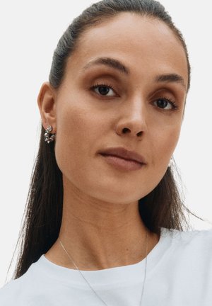 EDBLAD PEAK CREOLES HOOPS SMALL - Uhani - silver-coloured, silver-coloured, silver-coloured