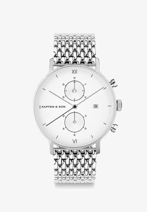Kapten & Son CHRONO - Montre - silver coloured white