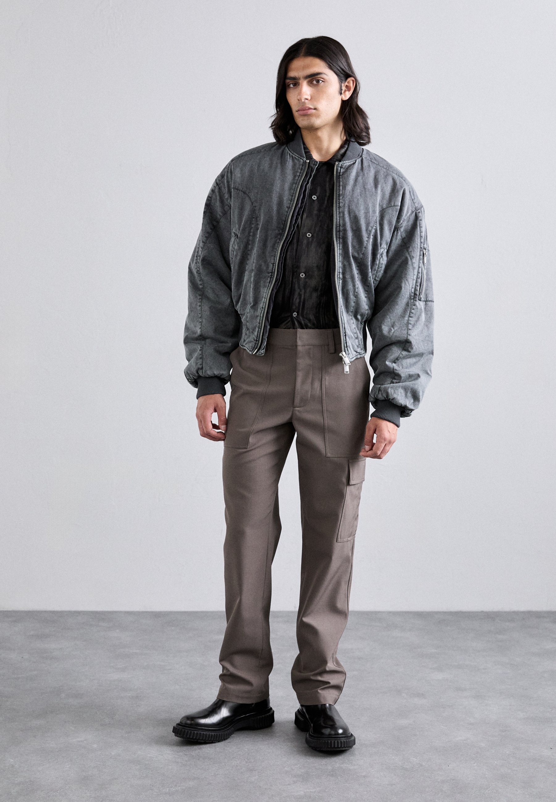 Han Kjøbenhavn WASHED PADDED JACKET - Bomber Jacket - black