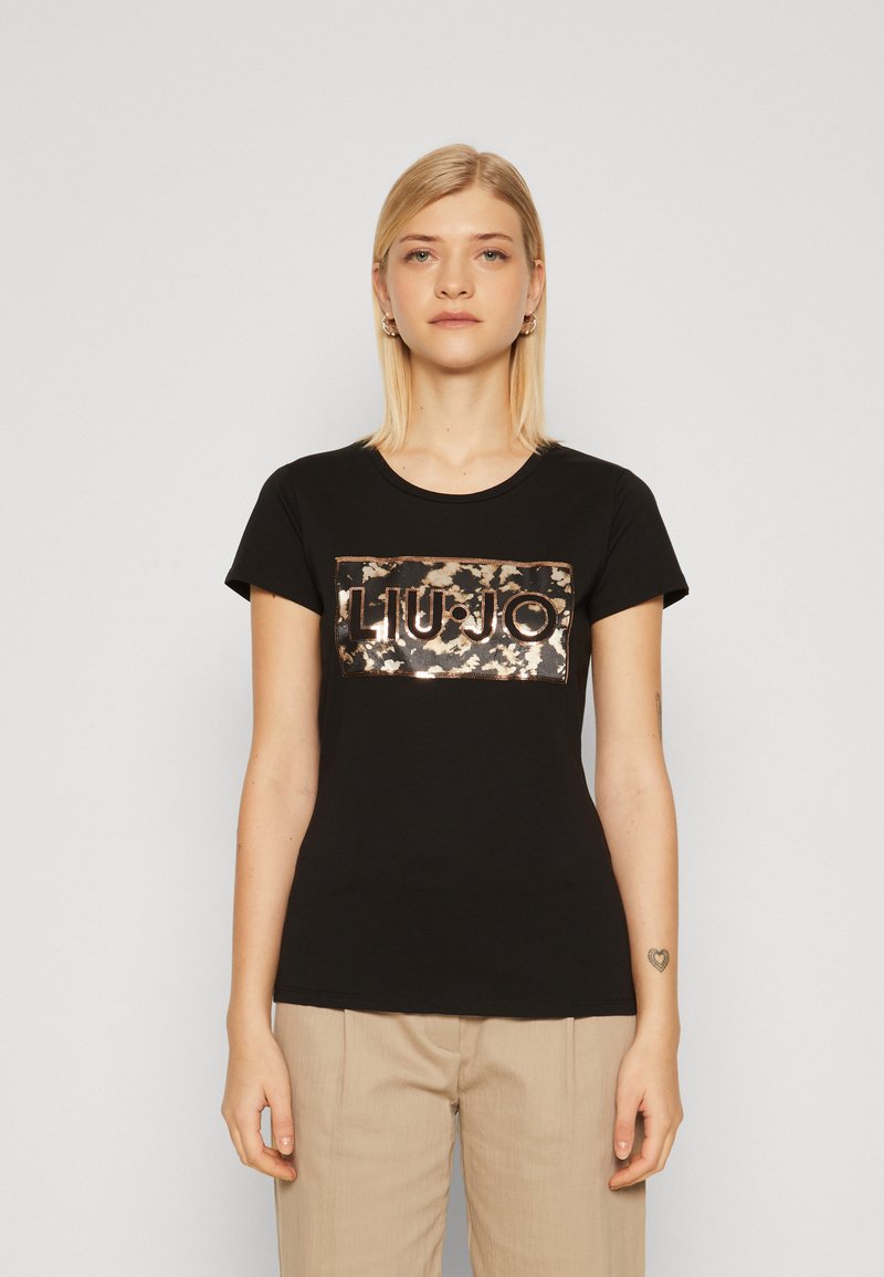 Liu Jo Black Cotton T-Shirt