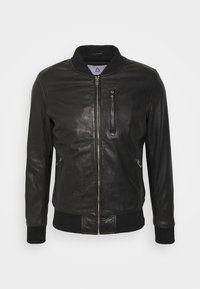 BONZIP - Veste en cuir - black