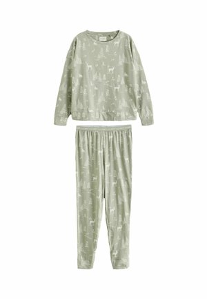 REGULAR FIT SET - Nattøj sæt - sage green forest