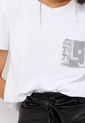 T-shirt med print - white