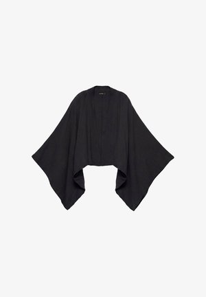 PULL&BEAR, SHORT CHIFFON - KIMONO - Cape - black