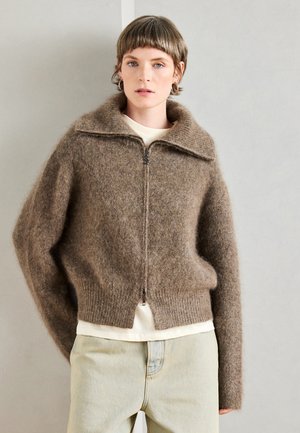 ZIP CARDIGAN - Ζακέτα - bracken