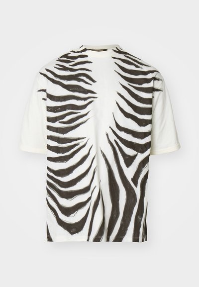 Roberto Cavalli PAINTED ZEBRA COOL FIT - Print T-shirt - ivory