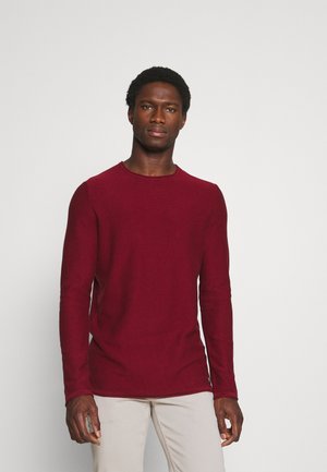 BASIC CREW NECK - Jumper - burned cordovan red