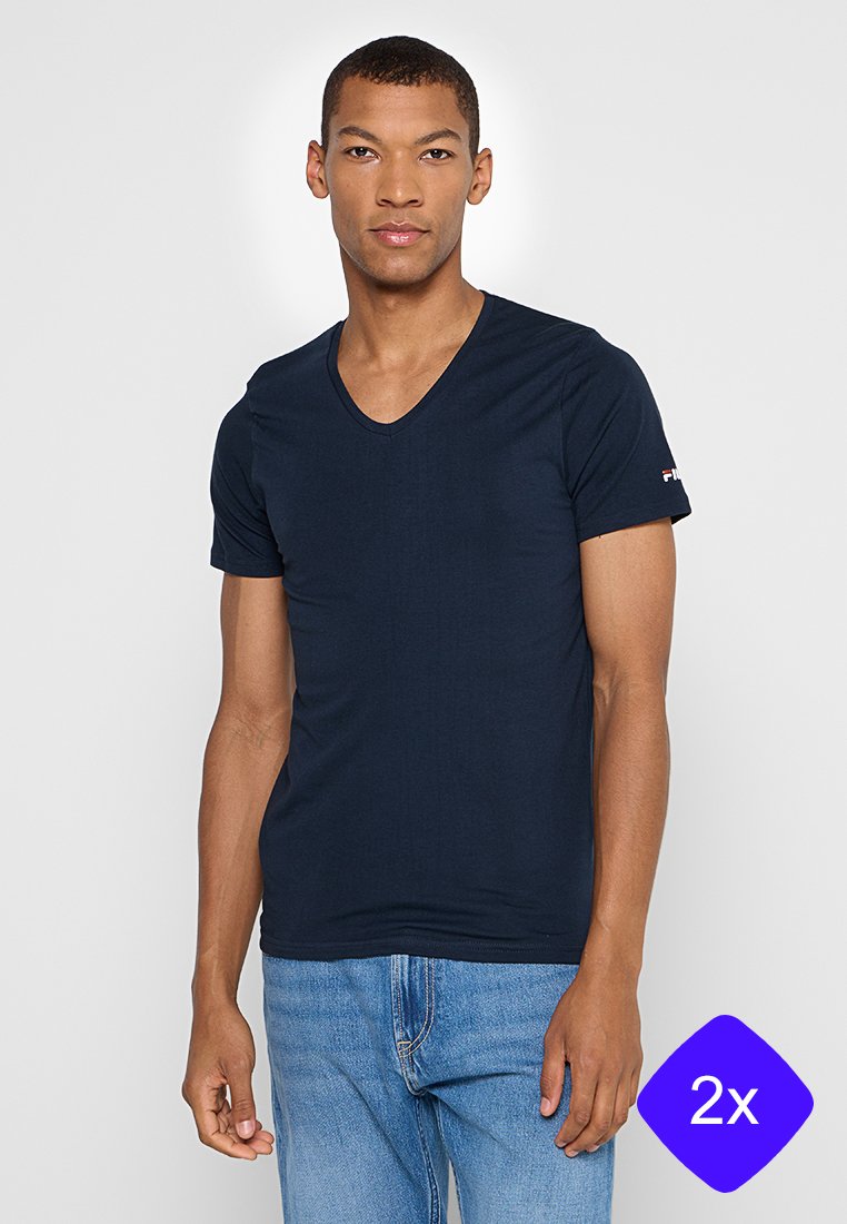 Fila T-shirt basic blauw