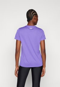 Under Armour SOLID - Sports T-shirts - lavish/white
